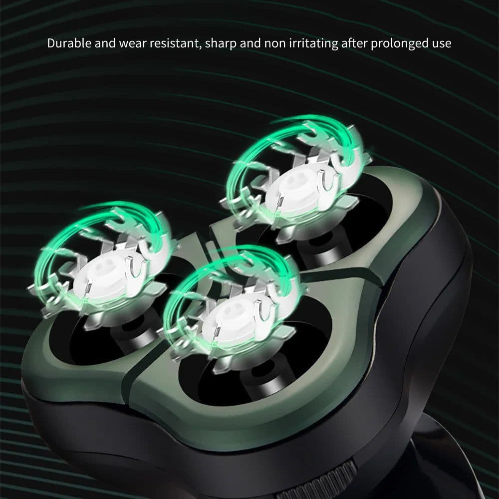 image-Electric Shavers for Men Portable Power Display 3D Floating Blade Full