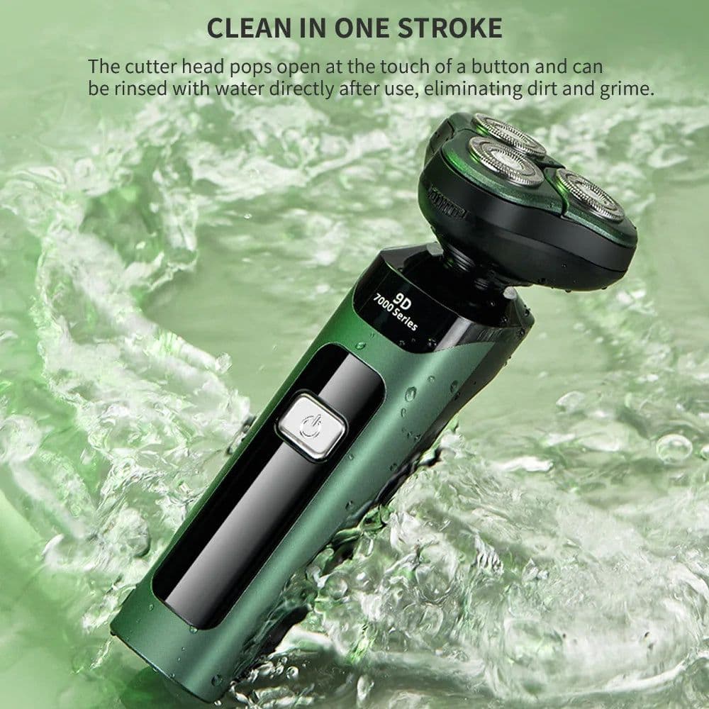 image-Electric Shavers for Men Portable Power Display 3D Floating Blade Full