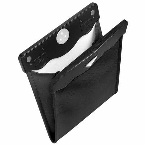 image-LED Car Trash Can Organizer Garbage Holder