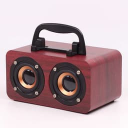 image-Wooden Wireless Bluetooth Speaker Portable Outdoor