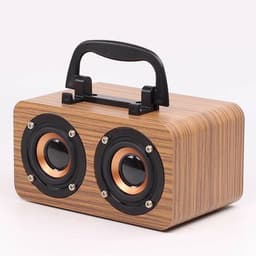 image-Wooden Wireless Bluetooth Speaker Portable Outdoor
