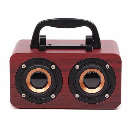 image-Wooden Wireless Bluetooth Speaker Portable Outdoor