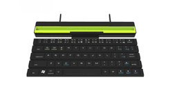 image-Outdoor Office Portable Folding Wireless Reel Keyboard