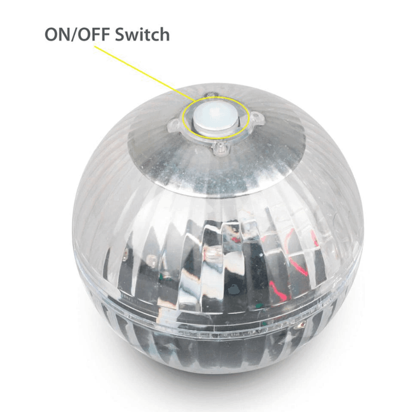image-Outdoor Solar LED Floating Light Garden Pond Pool Lamp Rotating RGB