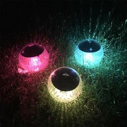 image-Outdoor Solar LED Floating Light Garden Pond Pool Lamp Rotating RGB