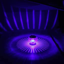 image-Outdoor Solar LED Floating Light Garden Pond Pool Lamp Rotating RGB