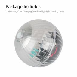 image-Outdoor Solar LED Floating Light Garden Pond Pool Lamp Rotating RGB