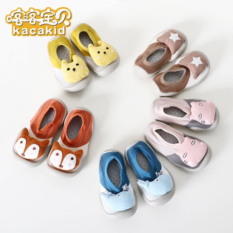 image-Non-slip children's soft-soled shoes, baby indoor shoes, outdoor rubber-soled children's shoes, Kacakid doll toddler shoes