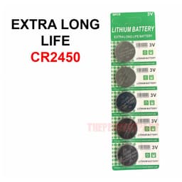 image-5 PACK Super Fresh Long CR2450 ECR 2450 3v LITHIUM Coin Cell Battery
