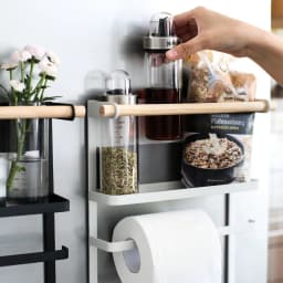 image-Magnetic Adsorption Refrigerator Side Rack Wall-mounted