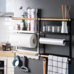image-Magnetic Adsorption Refrigerator Side Rack Wall-mounted