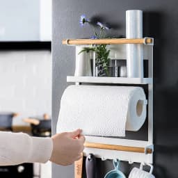image-Magnetic Adsorption Refrigerator Side Rack Wall-mounted