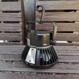 image-Solar Camping Light Foldable Fan Hanging Hook Rechargeable
