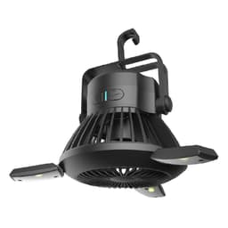 image-Solar Camping Light Foldable Fan Hanging Hook Rechargeable
