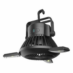 image-Solar Camping Light Foldable Fan Hanging Hook Rechargeable