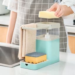 image-Multifunctional Kitchen Cleaning Combination Rack