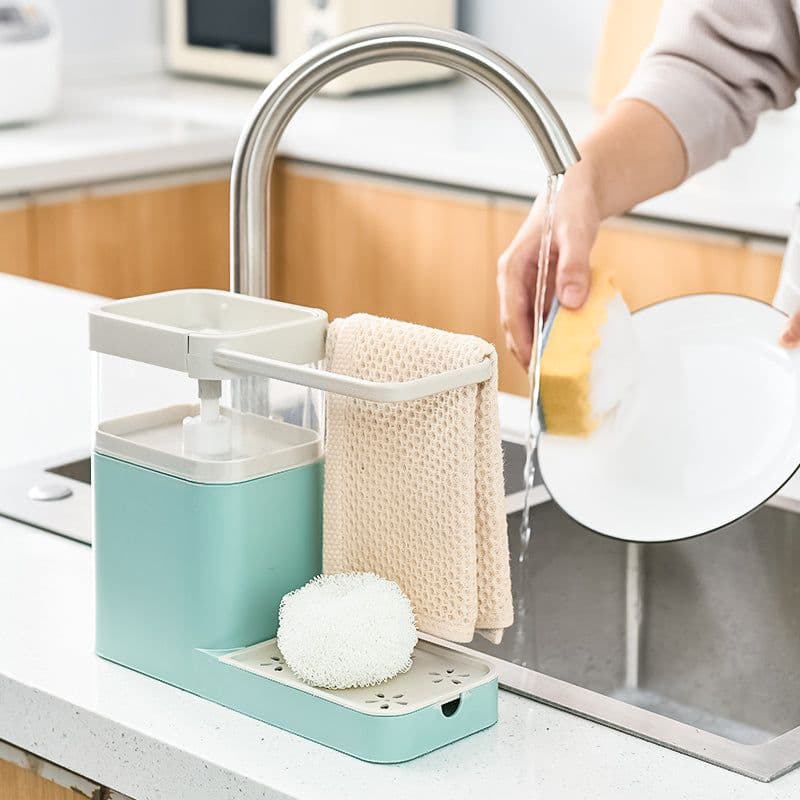 image-Multifunctional Kitchen Cleaning Combination Rack