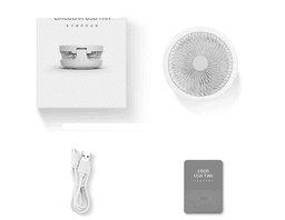 image-Wireless Suspended Air Circulation Fan USB Rechargeable