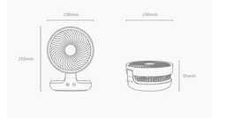 image-Wireless Suspended Air Circulation Fan USB Rechargeable
