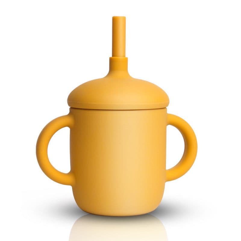 image-New Design Baby Feeding Cup Straw Water Bottle Sippy Cup