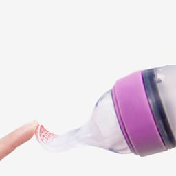 image-Baby Feeding Bottle Toddler Silicone Squeeze Feeding Spoon