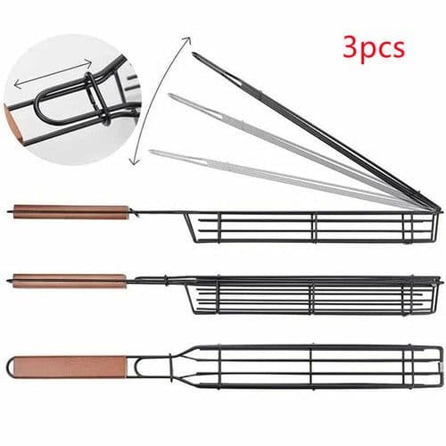 image-BBQ Grill Mesh Stainless Steel Tools Kitchen Accessories