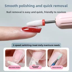 image-Two-In-One Portable Manicure Pedicure Kit USB Rechargeable