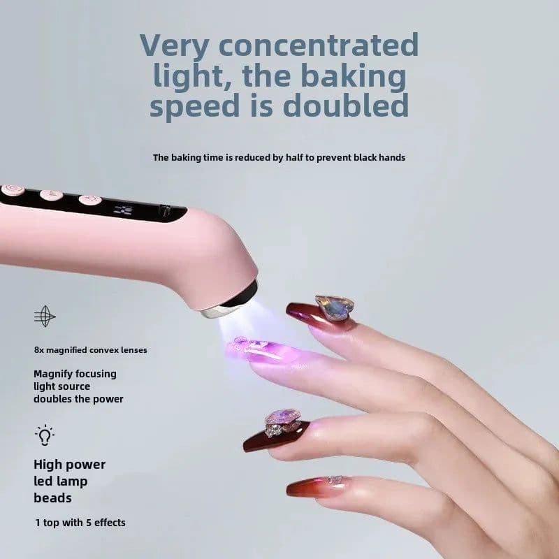 image-Two-In-One Portable Manicure Pedicure Kit USB Rechargeable