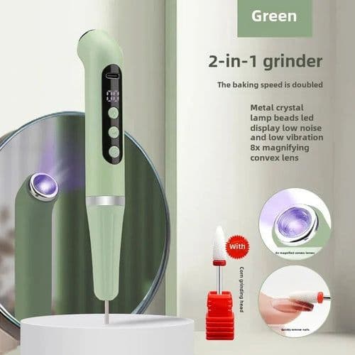 image-Two-In-One Portable Manicure Pedicure Kit USB Rechargeable