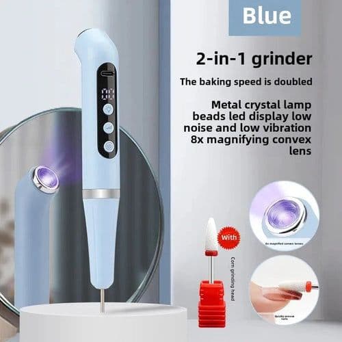 image-Two-In-One Portable Manicure Pedicure Kit USB Rechargeable