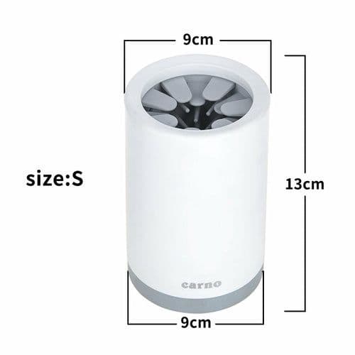 image-Portable Pet Paw Cleaner Cup Soft Silicone Comb