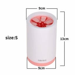 image-Portable Pet Paw Cleaner Cup Soft Silicone Comb