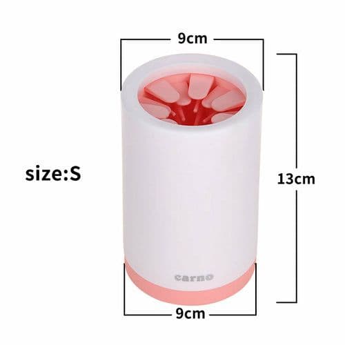 image-Portable Pet Paw Cleaner Cup Soft Silicone Comb