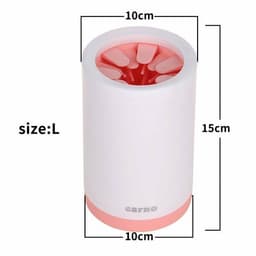 image-Portable Pet Paw Cleaner Cup Soft Silicone Comb