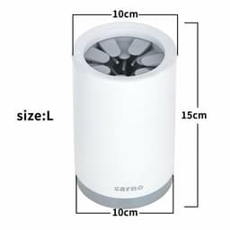 image-Portable Pet Paw Cleaner Cup Soft Silicone Comb
