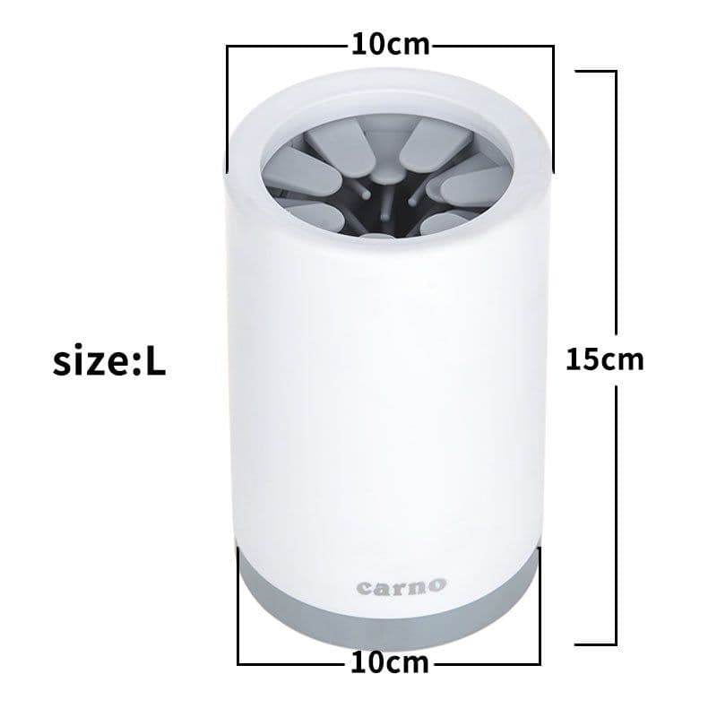 image-Portable Pet Paw Cleaner Cup Soft Silicone Comb