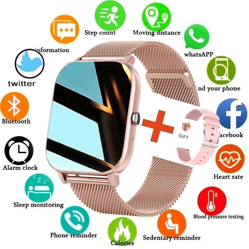image-Smart Watch Heart Rate Blood Pressure Color Screen Exercise