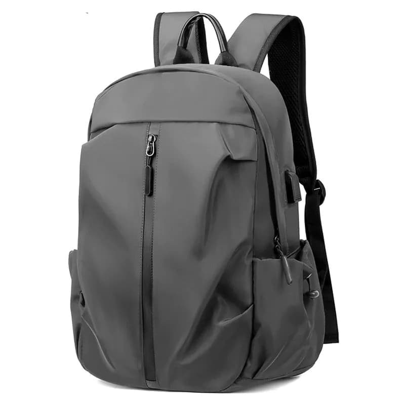 image-Men's Travel Bag High Quality Fashion Backpack with Charging Port