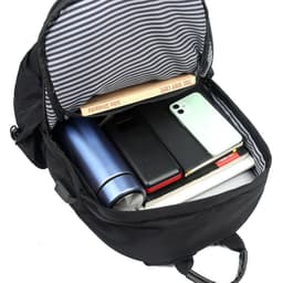 image-Men's Travel Bag High Quality Fashion Backpack with Charging Port
