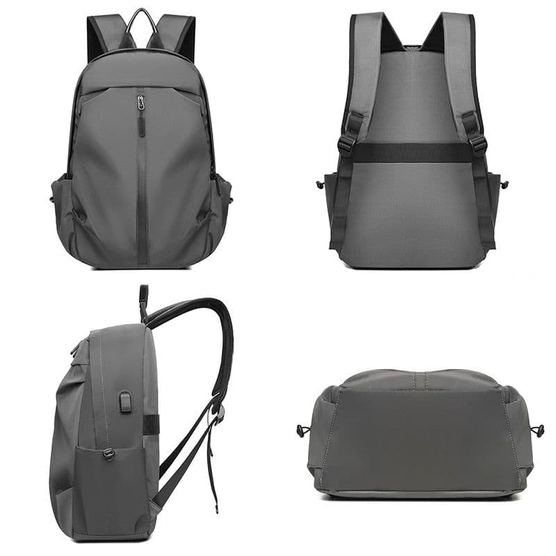 image-Men's Travel Bag High Quality Fashion Backpack with Charging Port