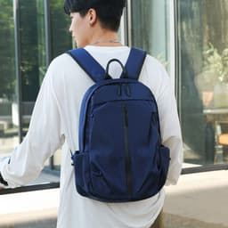 image-Men's Travel Bag High Quality Fashion Backpack with Charging Port