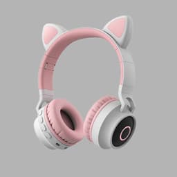image-LED Light Cat Ear Headphones Wireless Bluetooth 5.0 Headset