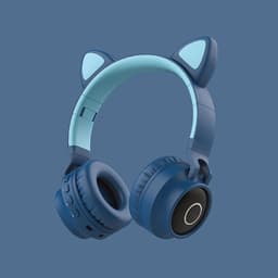 image-LED Light Cat Ear Headphones Wireless Bluetooth 5.0 Headset