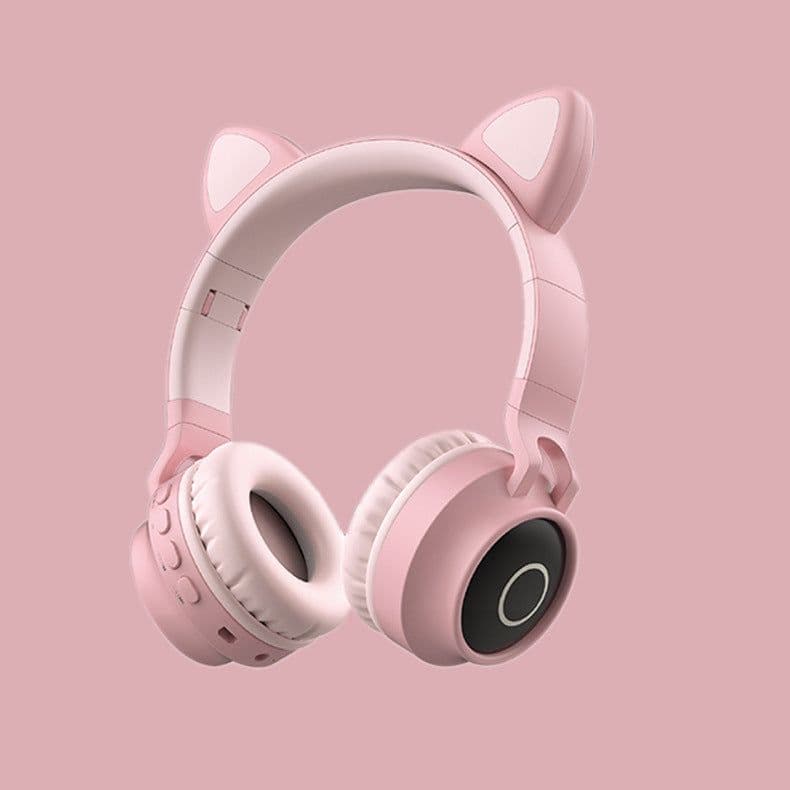 image-LED Light Cat Ear Headphones Wireless Bluetooth 5.0 Headset