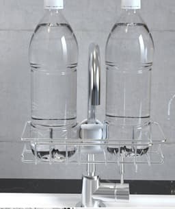 image-Stainless Steel Sink Storage Rack Kitchen Bathroom