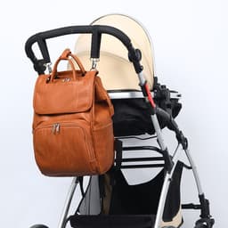 image-New PU Leather Diaper Bag Baby Mummy Maternity Bag