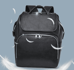 image-New PU Leather Diaper Bag Baby Mummy Maternity Bag