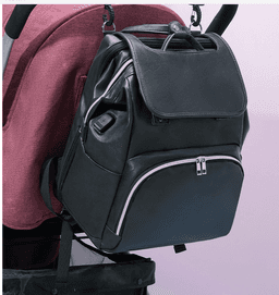 image-New PU Leather Diaper Bag Baby Mummy Maternity Bag