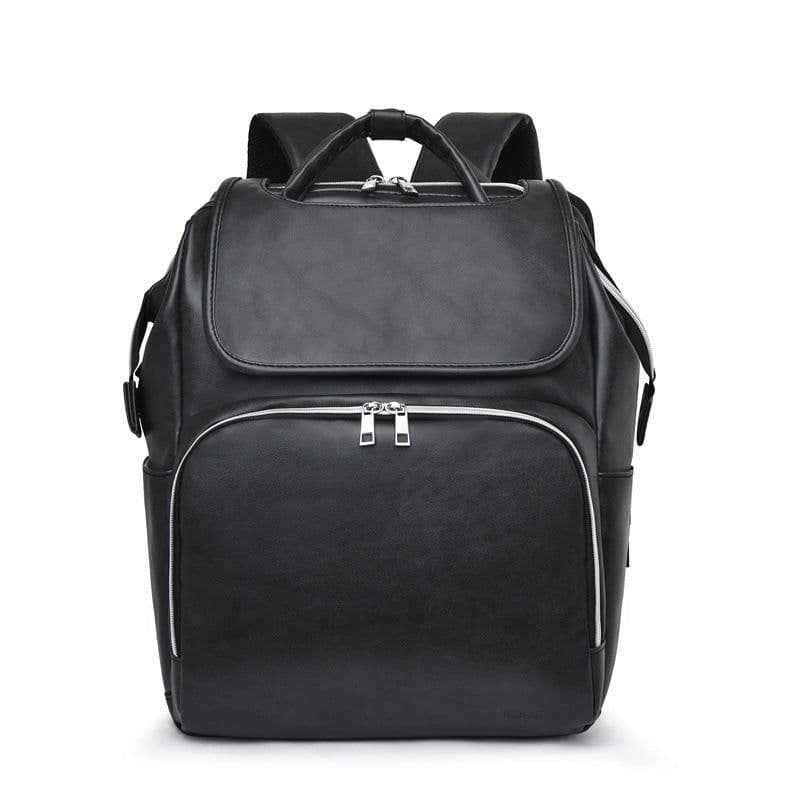 image-New PU Leather Diaper Bag Baby Mummy Maternity Bag