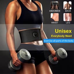 image-EMS Fitness Trainer Belt Waist Support Abdominal Muscle Stimulator